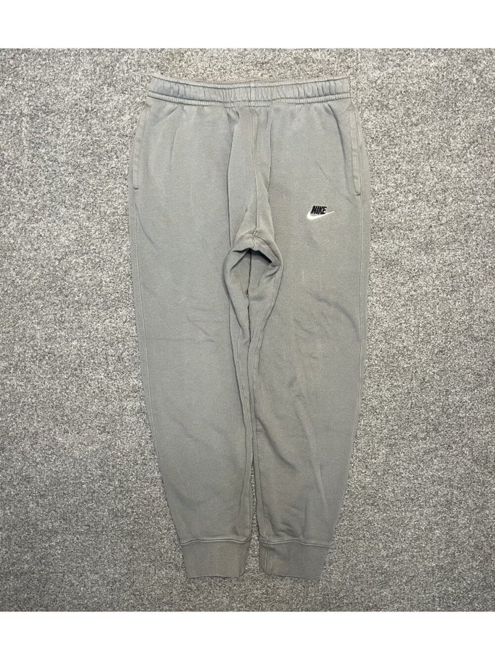 Nike Gray Sweatpants Mens Size M Cotton Blend Elastic Waistband